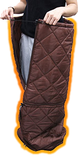 足元暖房器&防寒用下半身袋セット