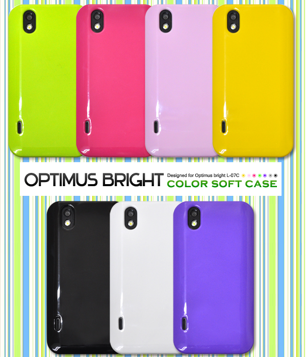 Optimus bright L-07C�p�J���[�\�t�g�P�[�X