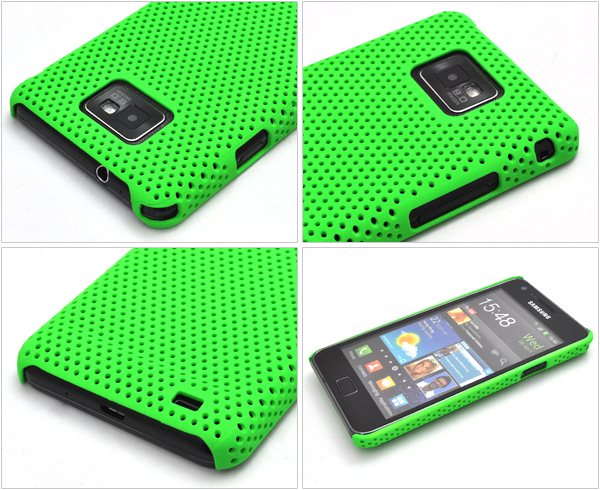 GALAXY S II用メッシュカラーケース 