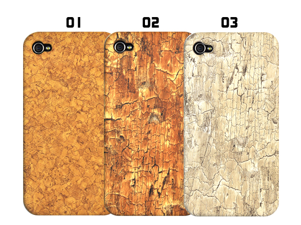 iPhone4/4S用コルク＆ロックデザインケース