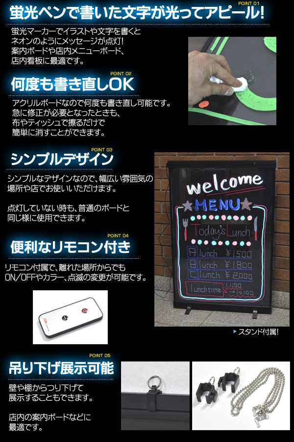 値下げ　日立 蛍光 サインボード lc004-02.jpg