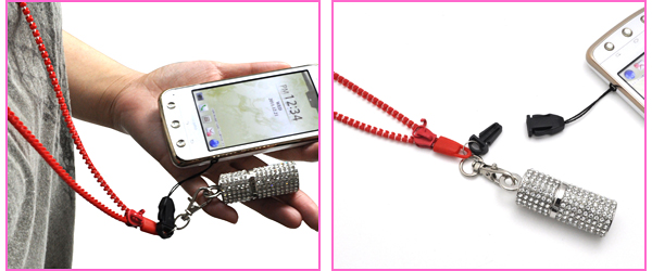 ファスナーネックストラップ