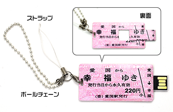 USBメモリ　幸福切符タイプ　８ＧＢ