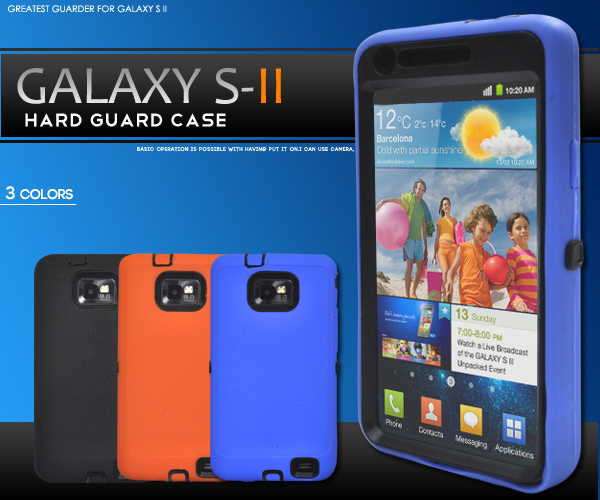 GALAXY S II��p�n�[�h�K�[�h�P�[�X