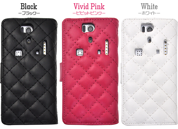 DIGNO S KYL21用キルティングレザーケースポーチ