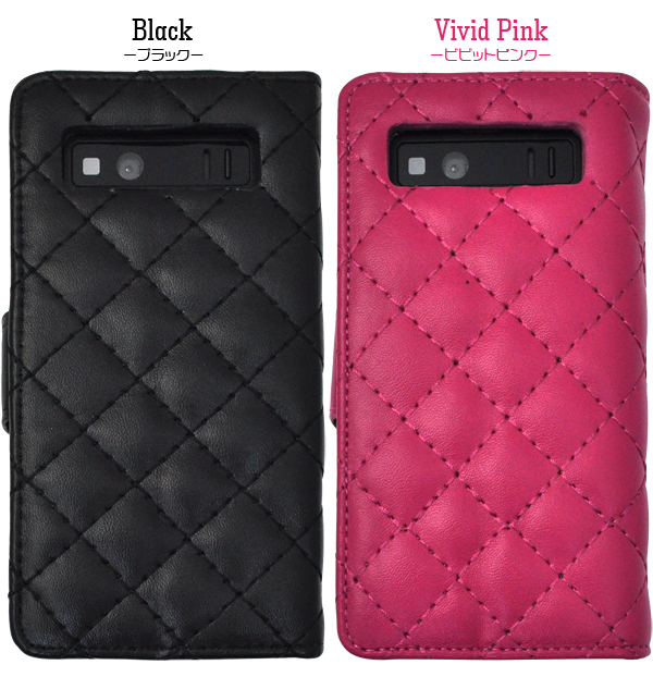 AQUOS PHONE SERIE SHL21用キルティングレザーケースポーチ