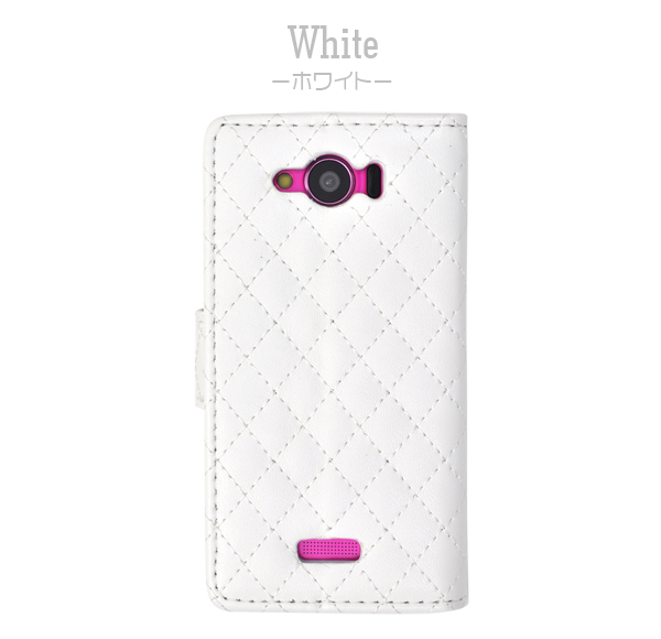 AQUOS PHONE SERIE mini SHL24用キルティングレザーケースポーチ