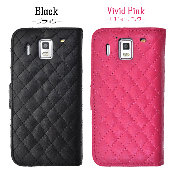 Ascend HW-01E用キルティングレザーケースポーチ