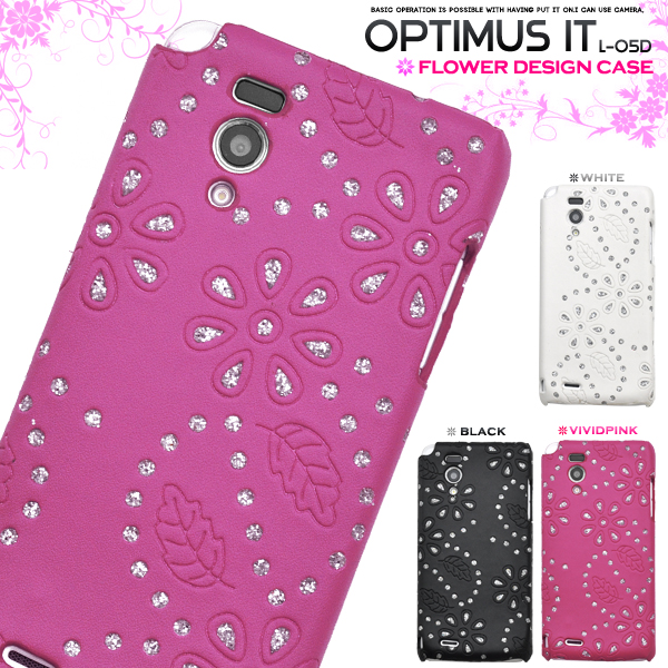 Optimus it L-05D�p�@�t�����[�f�U�C���P�[�X