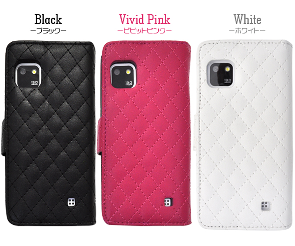 Optimus it L-05E用キルティングレザーケースポーチ