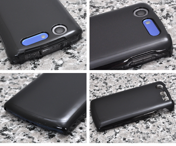 MEDIAS PP N-01D用ブラックハードケース