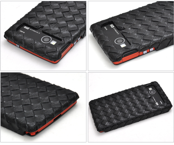 MEDIAS LTE N-04D用　メッシュレザーデザインケース