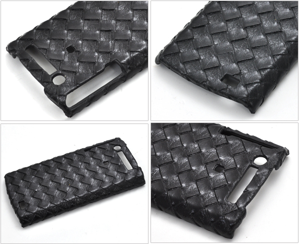 MEDIAS WP N-06C用　メッシュレザーデザインケース