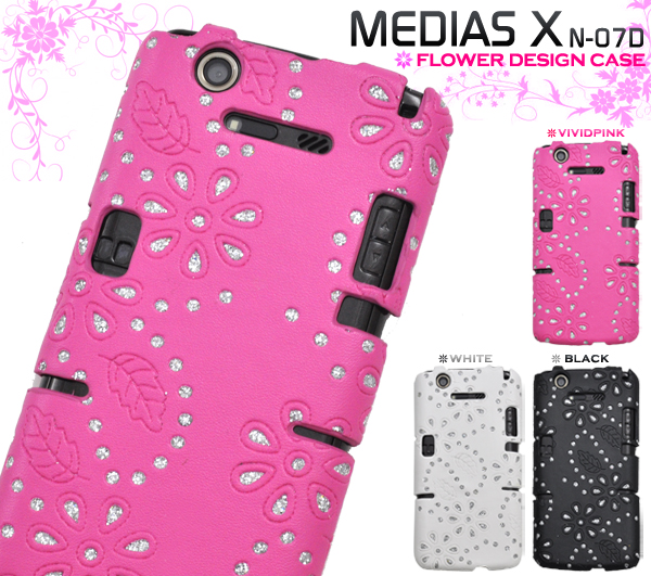 MEDIAS X N-07D�p�@�t�����[�f�U�C���P�[�X