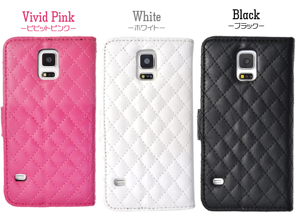 GALAXY S5 SC-04F/SCL23用キルティングレザーケースポーチ