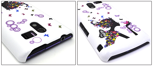 AQUOS PHONE EX SH-04E用ガーリーデザインケース