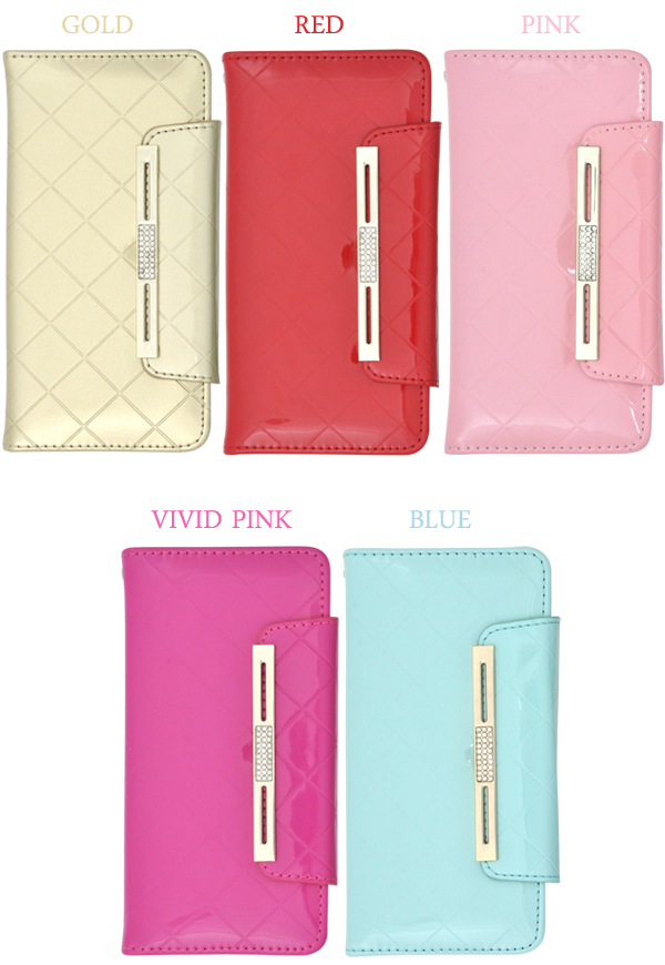 Xperia Z3(SOL26/SO-01G/401SO)用 ゴージャスエナメルケースポーチ