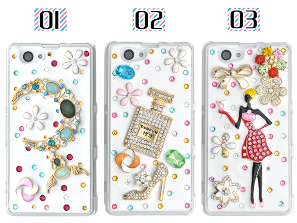 Xperia Z1 f SO-02F用ゴージャスデコケース