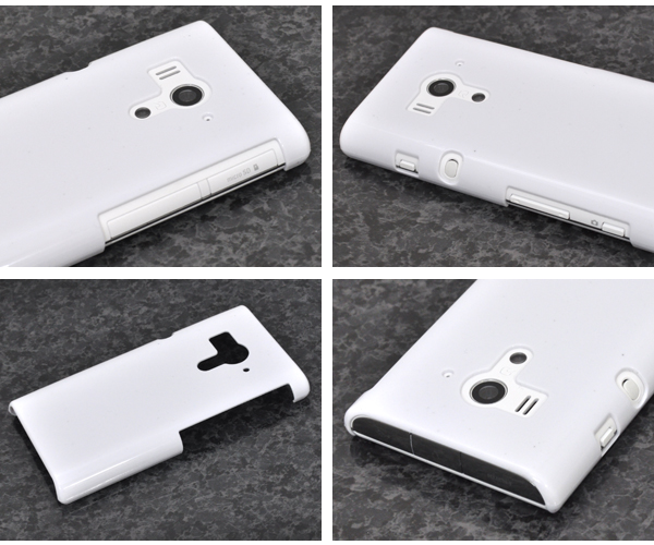 Xperia acro HD SO-03D/IS12S用ハードホワイトケース