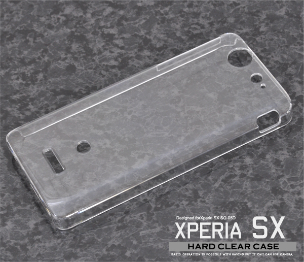 Xperia SX SO-05D用ハードクリアケース
