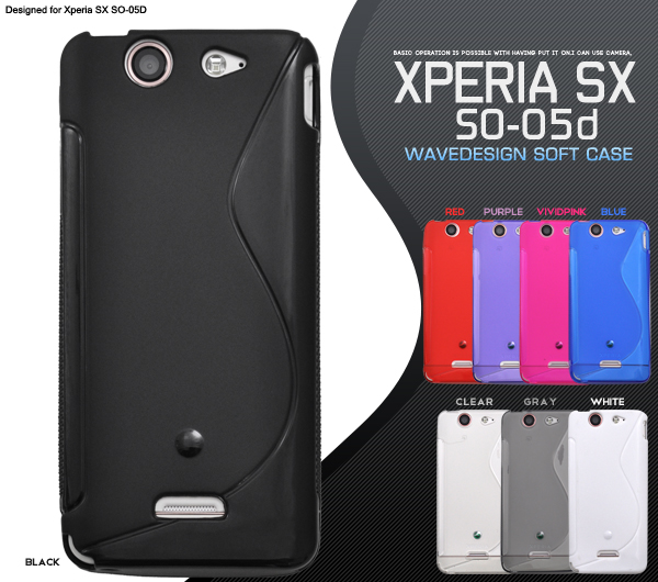 Xperia SX SO-05D�p�E�F�[�u�f�U�C�����o�[�P�[�X 