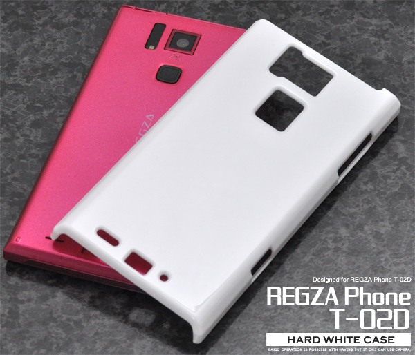 REGZA Phone T-02D�p�n�[�h�z���C�g�P�[�X