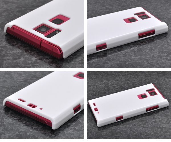REGZA Phone T-02D用ハードホワイトケース
