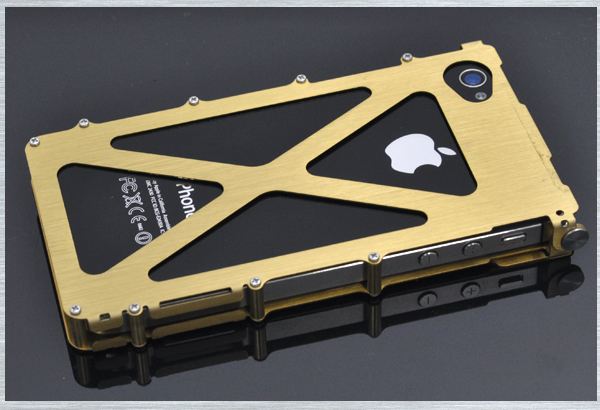 iPhone4S/iPhone4�p�X�e�����X�S�[���h�n�[�h�P�[�X