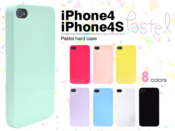 iPhone4、iPhone4S用パステルハードケース