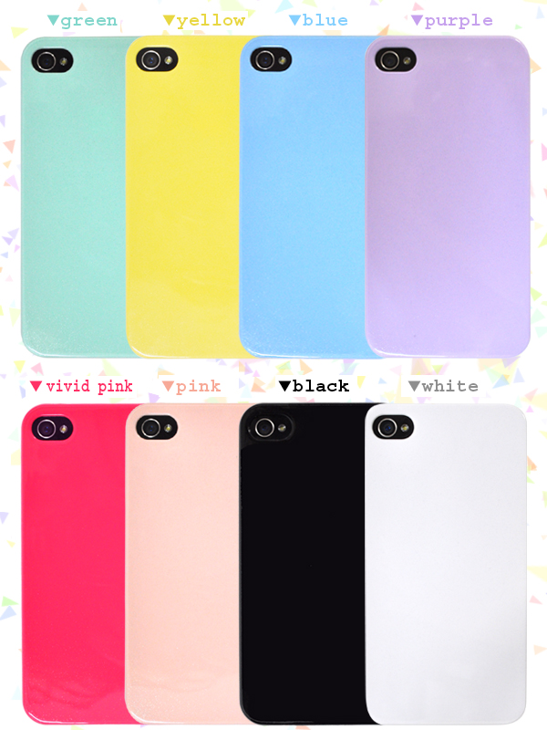 iPhone4、iPhone4S用パステルハードケース