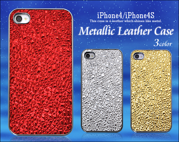 iPhone4/iPhone4S�p���^���b�N���U�[�f�U�C���P�[�X