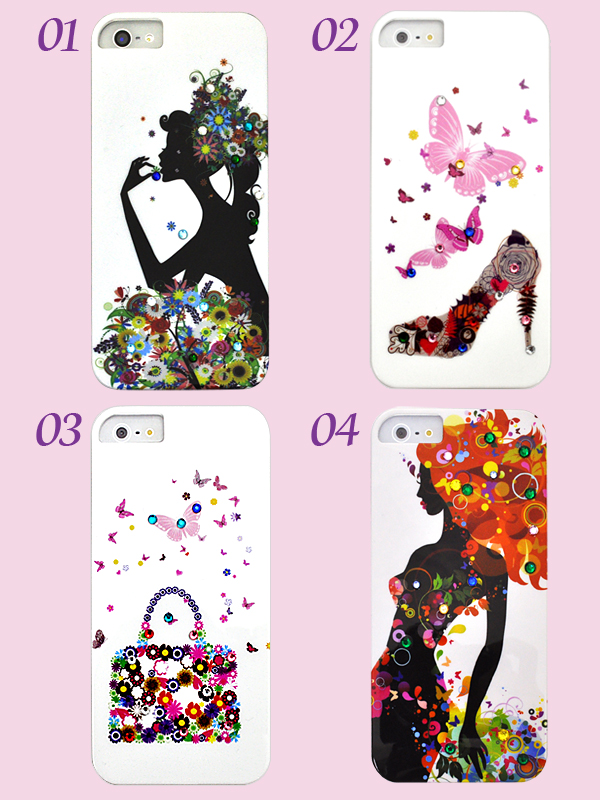 iPhone5用ガーリーデザインケース