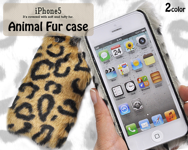 iPhone5用アニマルファー調ケース
