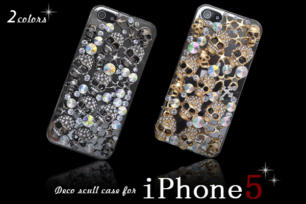 iPhone5専用　デコスカルケース