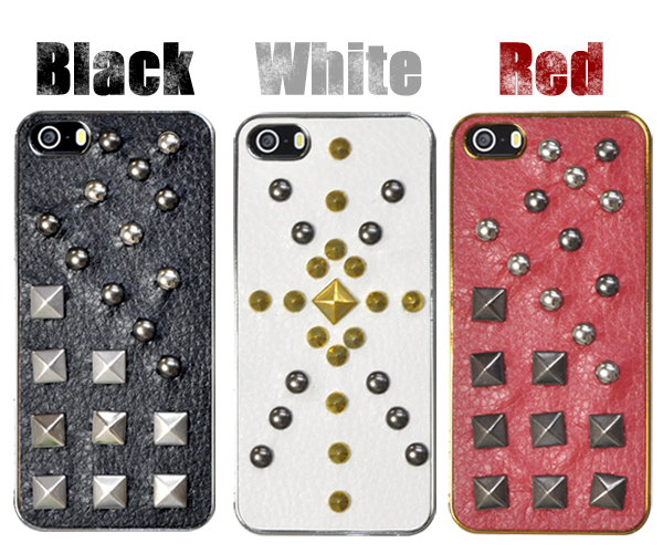 iPhone5、iPhone5s用 レザースタッズケース