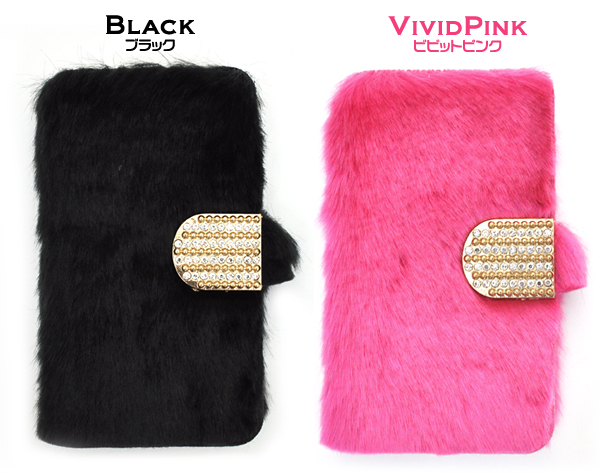 iPhone5/iPhone5s用カラーファーケースポーチ