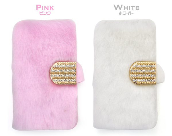 iPhone5/iPhone5s用カラーファーケースポーチ