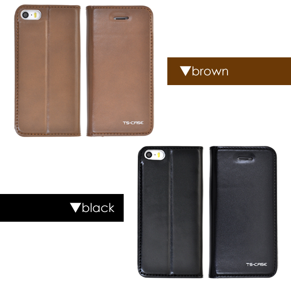 iPhone5、iPhone5s用 本革使用 横開きレザーケースポーチ