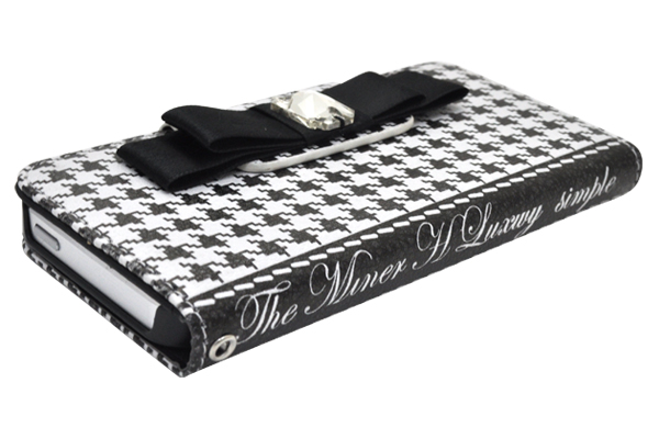 iPhone5、iPhone5s/iPhone SE用 千鳥格子ケースポーチ