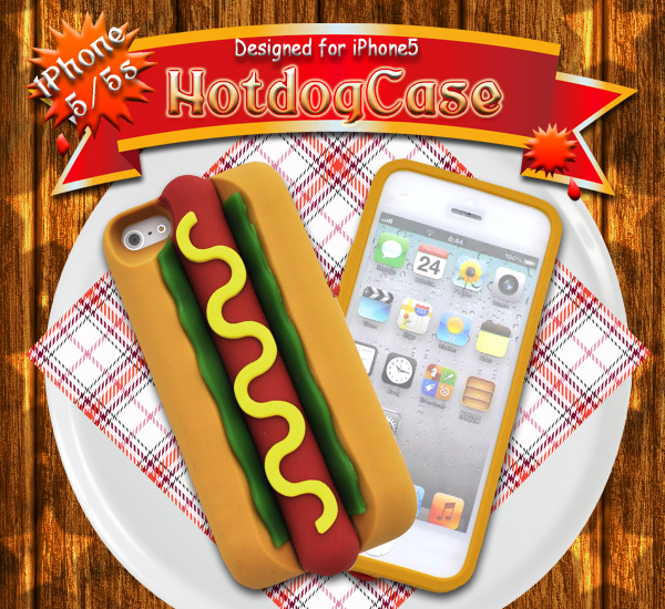 iphone5/5s用 ホットドッグスマートフォンケース