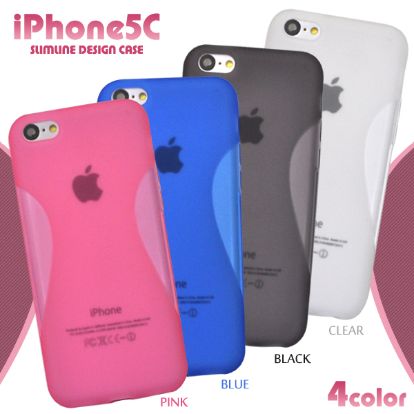 iPhone5C用スリムラインデザインケース