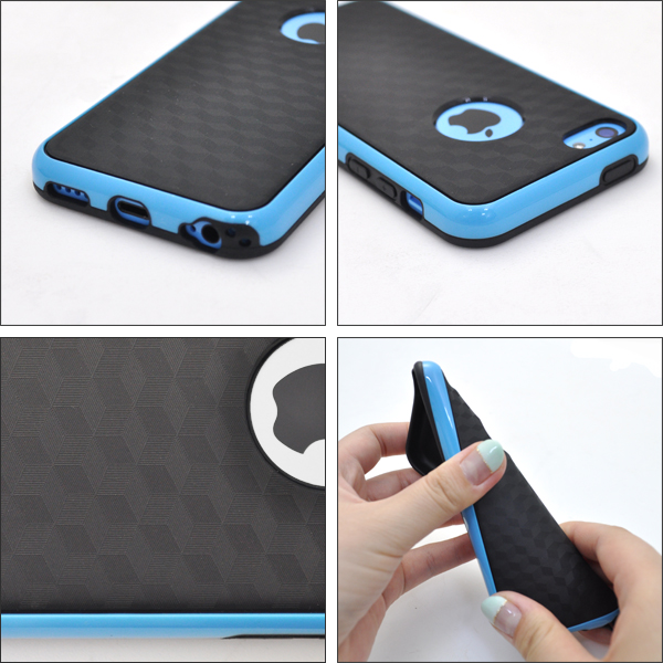 iPhone 5c用カラーバンパー&メッシュケース