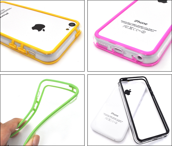 iPhone5c用カラーバンパーケース