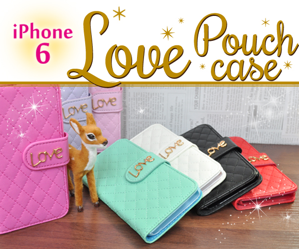 iPhone6用 LOVEポーチケース