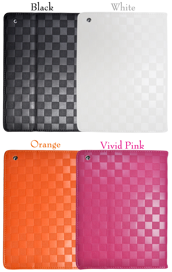 新しいiPad・iPad2用市松模様ケース