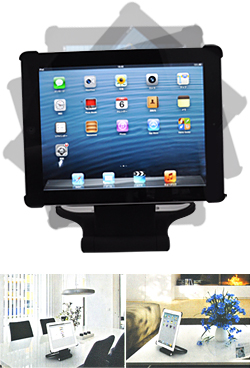 iPad2/new iPad用360度回転スタンド