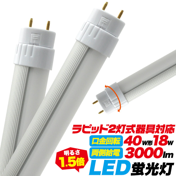●ラピッド2灯式とグロー式 (グロー球外す)を工事不要でそのまま取り付け可能なLED蛍光灯です。賃貸の為工事が出来ず、省エネ対策にお困りの方にお勧めです工事費用よりも安価にLED化可能です。※直結工事