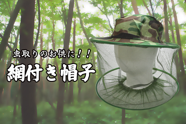 網付き帽子