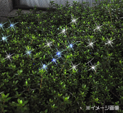 ソーラーイルミネーションＬＥＤライト(ブルー＆ホワイト)　100灯
