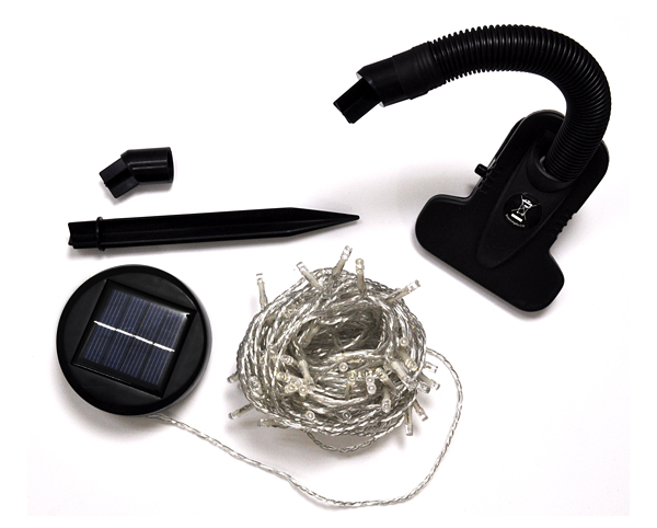 ソーラーイルミネーションＬＥＤライト(ピンク＆ホワイト)　100灯